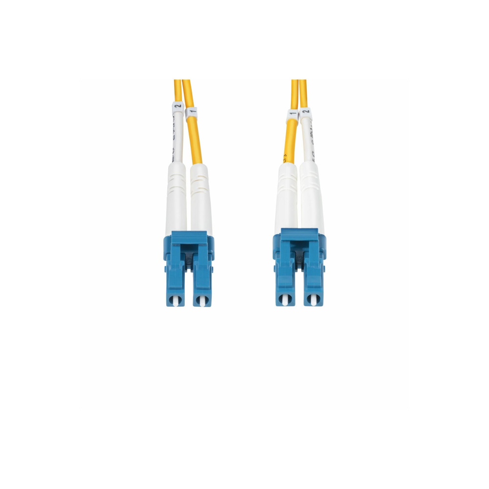 Produktbild för StarTech.com 6m (19.7ft) LC to LC (UPC) OS2 Single Mode Duplex Fiber Optic Cable, 9/125µm, Laser Optimized, 10G, Bend Insensitive, Low Insertion Loss - LSZH Fiber Patch Cord (SMDOS2LCLC6M) - patch-kabel - 6 m - 6 m - gul