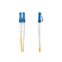Produktbild för StarTech.com 2m (6.6ft) LC to LC (UPC) OS2 Single Mode Duplex Fiber Optic Cable, 9/125µm, Laser Optimized, 10G, Bend Insensitive, Low Insertion Loss - LSZH Fiber Patch Cord (SMDOS2LCLC2M) - patch-kabel - 2 m - 2 m - gul