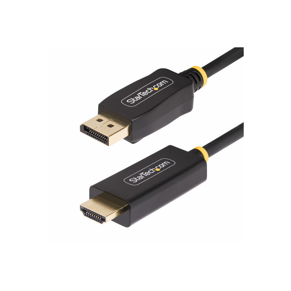 Produktbild för StarTech.com 6.6ft (2m) DisplayPort to HDMI Adapter Cable, 4K 60Hz with HDR, DP to HDMI 2.0b, Active Video Converter, DisplayPort Desktop to HDMI Monitor, M/M - DisplayPort to HDMI Cord (6F-DP-HDMI-4K60-HDR) - adapterkabel - DisplayPort / HDMI - 2 m