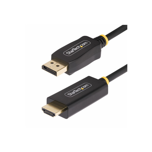 StarTech.com StarTech.com 3.3ft (1m) DisplayPort to HDMI Adapter Cable, 4K 60Hz with HDR, DP to HDMI 2.0b, Active Video Converter, DisplayPort Desktop to HDMI Monitor, M/M - DisplayPort to HDMI Cord (3F-DP-HDMI-4K60-HDR) - adapterkabel - DisplayPort / HDMI - 1 m