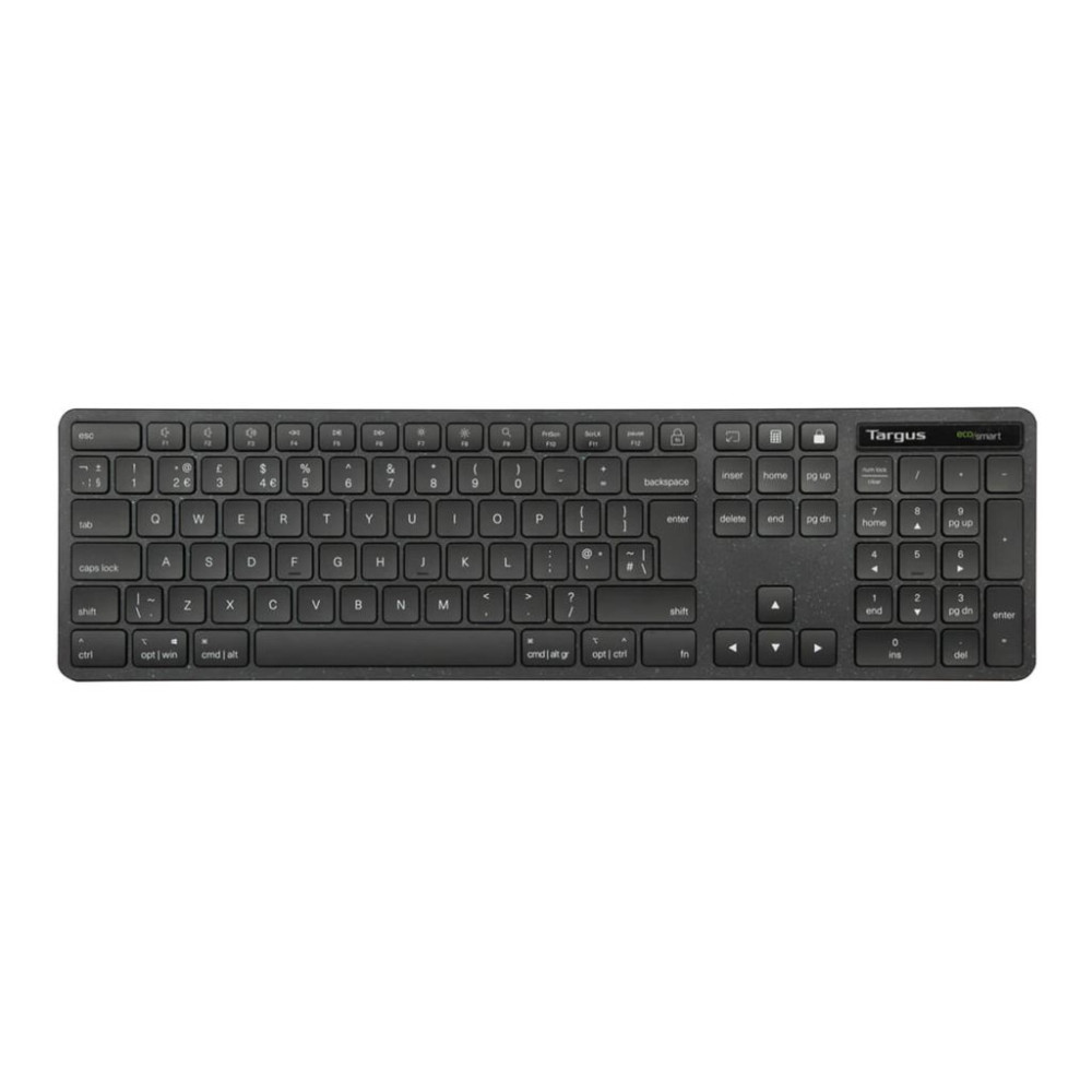 Produktbild för Targus EcoSmart - tangentbord full size - QWERTY - Nordisk - svart Inmatningsenhet