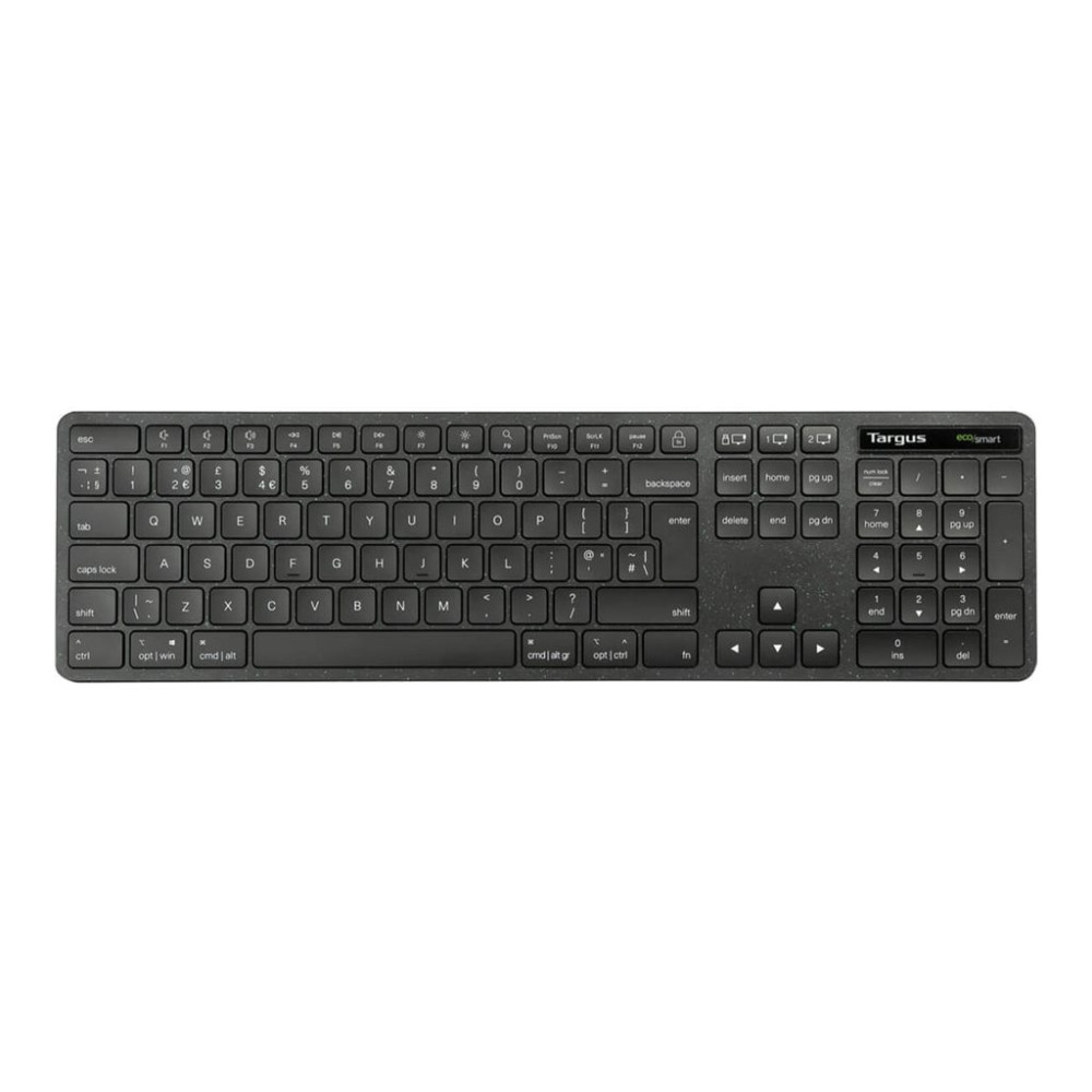 Produktbild för Targus EcoSmart - tangentbord full size - QWERTY - Nordisk - svart Inmatningsenhet