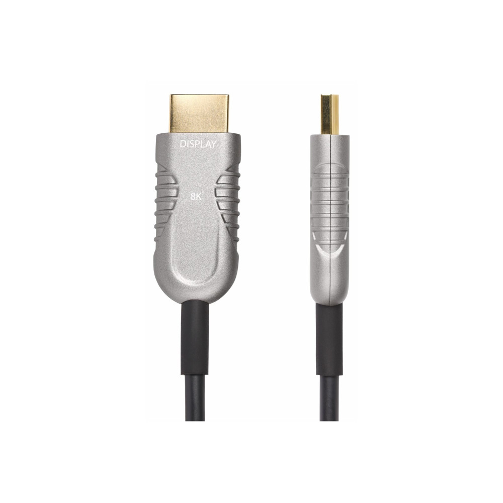 Produktbild för StarTech.com 30ft (9.1m) HDMI 2.1 Hybrid Active Optical Cable (AOC), CMP, Plenum Rated, Ultra High Speed HDMI Fiber Optic Cable, 48Gbps, 8K 60Hz/4K 120Hz, HDR10+/FRL/TMDS/eARC - CMP In Wall HDMI 2.1/2.0 Cord (8K-A-30F-HDMI-CABLE) - HDMI-kabel - 9.1 m