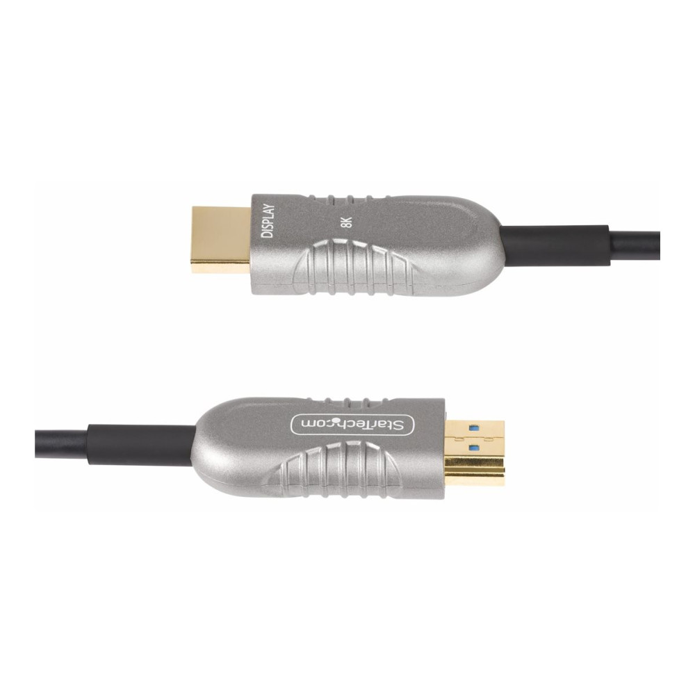 Produktbild för StarTech.com 30ft (9.1m) HDMI 2.1 Hybrid Active Optical Cable (AOC), CMP, Plenum Rated, Ultra High Speed HDMI Fiber Optic Cable, 48Gbps, 8K 60Hz/4K 120Hz, HDR10+/FRL/TMDS/eARC - CMP In Wall HDMI 2.1/2.0 Cord (8K-A-30F-HDMI-CABLE) - HDMI-kabel - 9.1 m