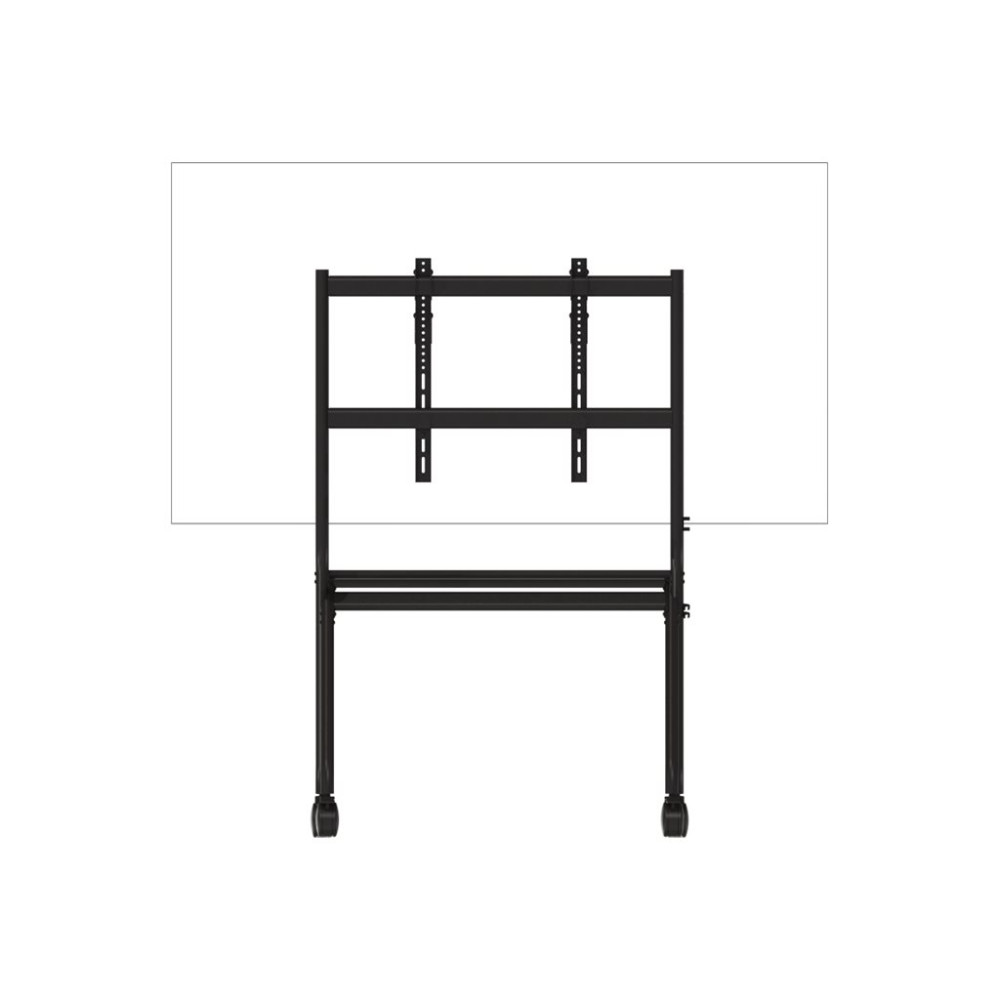 Produktbild för Vision VFM-F12 vagn - för LCD-display - stafflityp - mattsvart