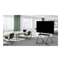 Produktbild för Vision VFM-F12 vagn - för LCD-display - stafflityp - mattsvart