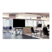 Produktbild för Vision VFM-F12 vagn - för LCD-display - stafflityp - mattsvart