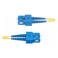 Produktbild för StarTech.com 2m (6.6ft) SC to SC (UPC) OS2 Single Mode Duplex Fiber Optic Cable, 9/125µm, Laser Optimized, 40G/100G Zipcord, Bend Insensitive, Low Insertion Loss - LSZH Fiber Patch Cord (SMDOS2SCSC2M) - patch-kabel - 2 m - 2 m - gul