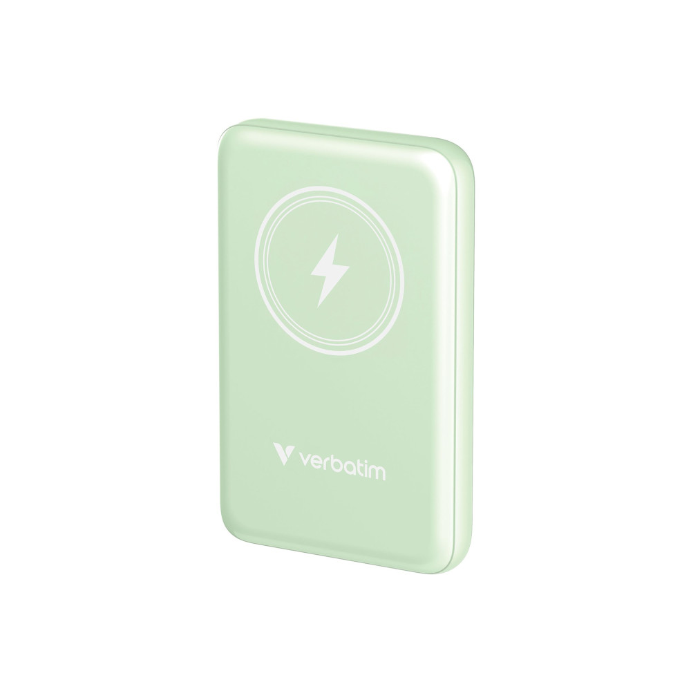 Produktbild för Verbatim Charge 'n' Go trådlös powerbank - magnetfäste - Li-pol - USB-C - 20 Watt