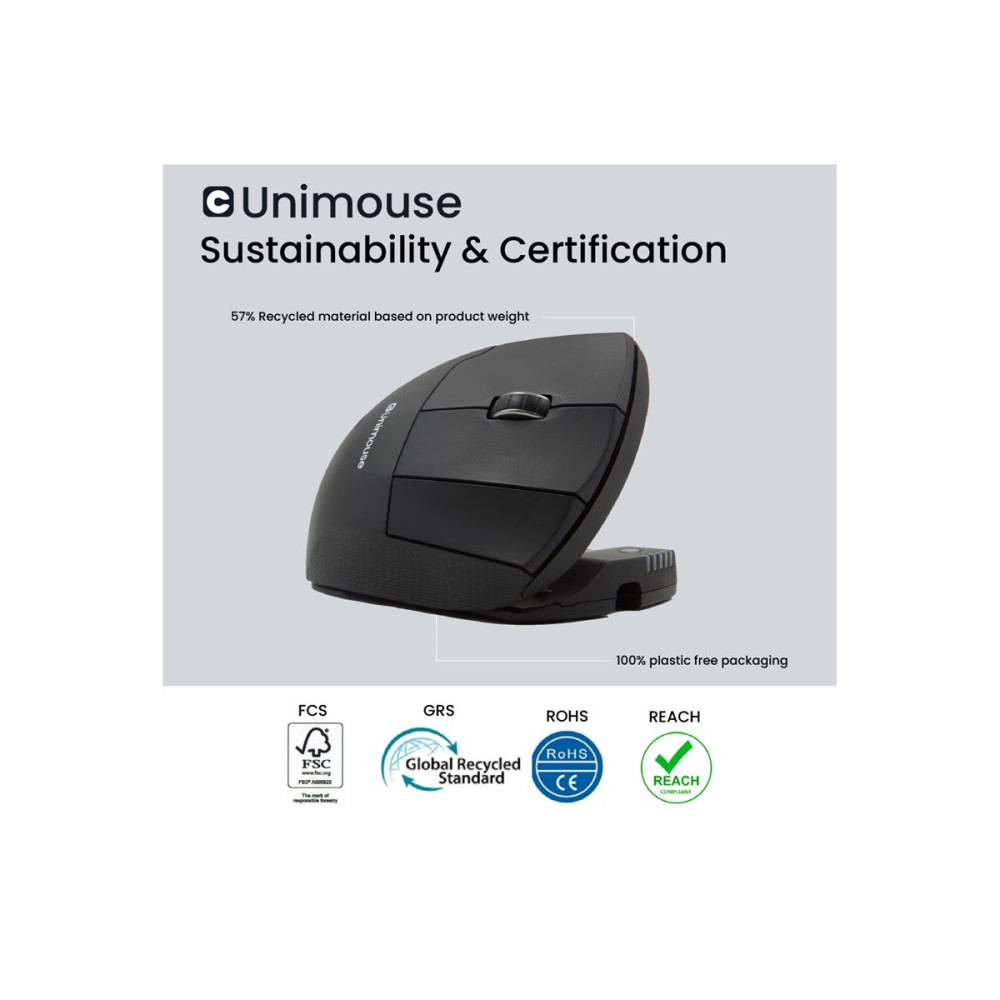Produktbild för Contour Unimouse - vertikal mus - USB