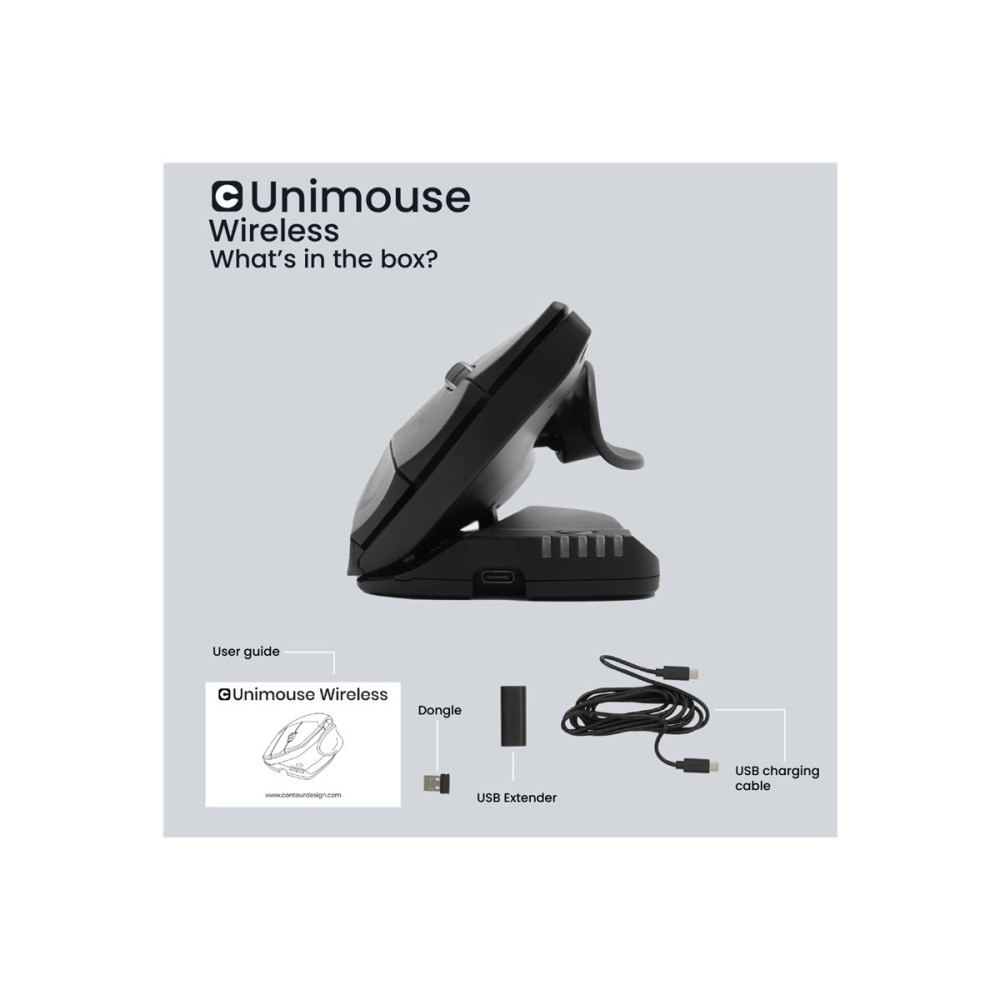 Produktbild för Contour Unimouse - vertikal mus - USB