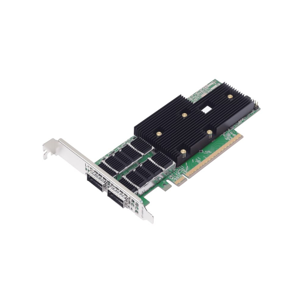 Produktbild för Broadcom P2200G - nätverksadapter - PCIe 5.0 x16 - 400 Gigabit QSFP112 x 2