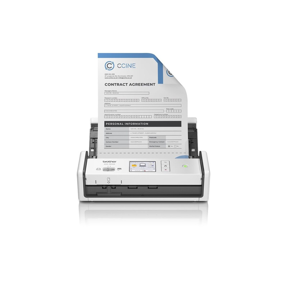 Produktbild för Brother ADS-1800W - dokumentskanner - bärbar - Wi-Fi(n), USB 2.0 (Host), USB-C 3.2 Gen 1