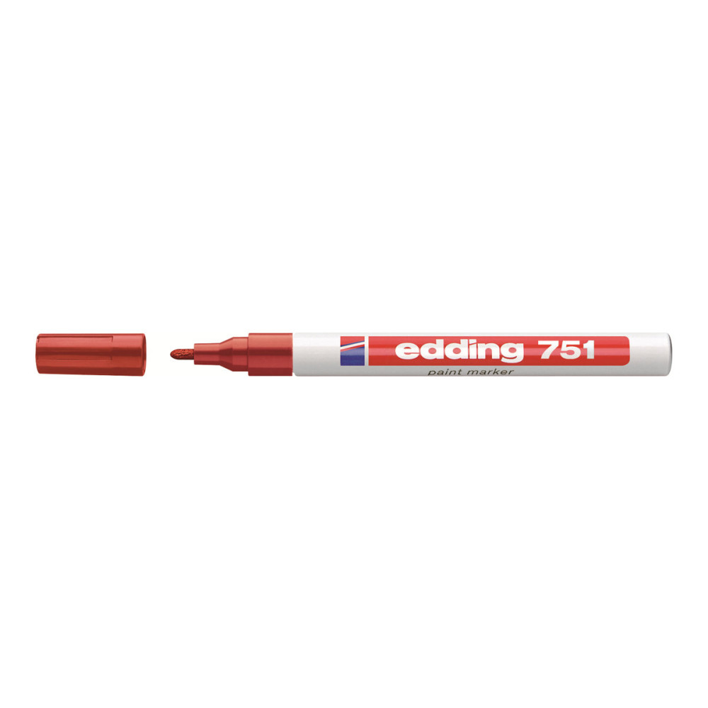 Produktbild för edding 751 paint - markering - röd