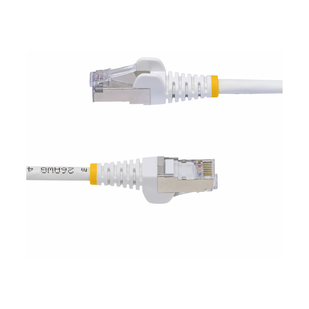 Produktbild för StarTech.com 50cm White CAT8 Ethernet Cable, Snagless, S/FTP, 25G/40G - patch-kabel - 50 cm - vit