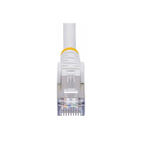 Produktbild för StarTech.com 50cm White CAT8 Ethernet Cable, Snagless, S/FTP, 25G/40G - patch-kabel - 50 cm - vit