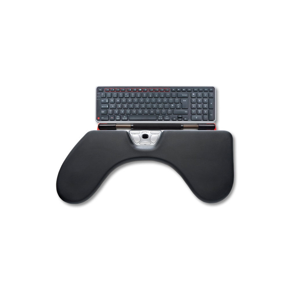 Produktbild för Contour RollerMouse Red Max - centrerad mus - USB - röd - med ArmSupport
