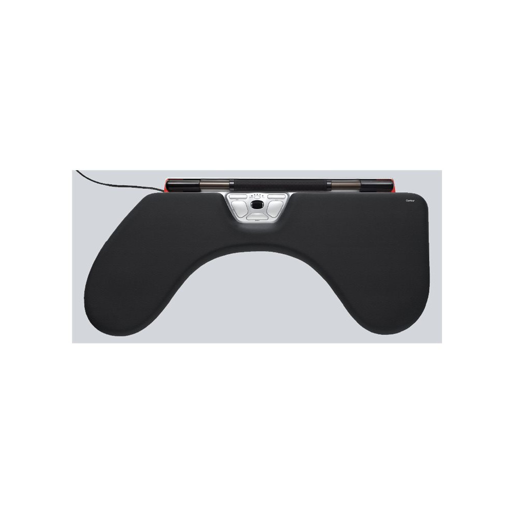 Produktbild för Contour RollerMouse Red Max - centrerad mus - USB - röd - med ArmSupport