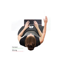 Produktbild för Contour RollerMouse Red Max - centrerad mus - USB - röd - med ArmSupport