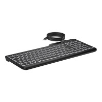 Produktbild för HP 405 - tangentbord - flera enheter - 65% compact - QWERTY - internationell engelska - svart Inmatningsenhet