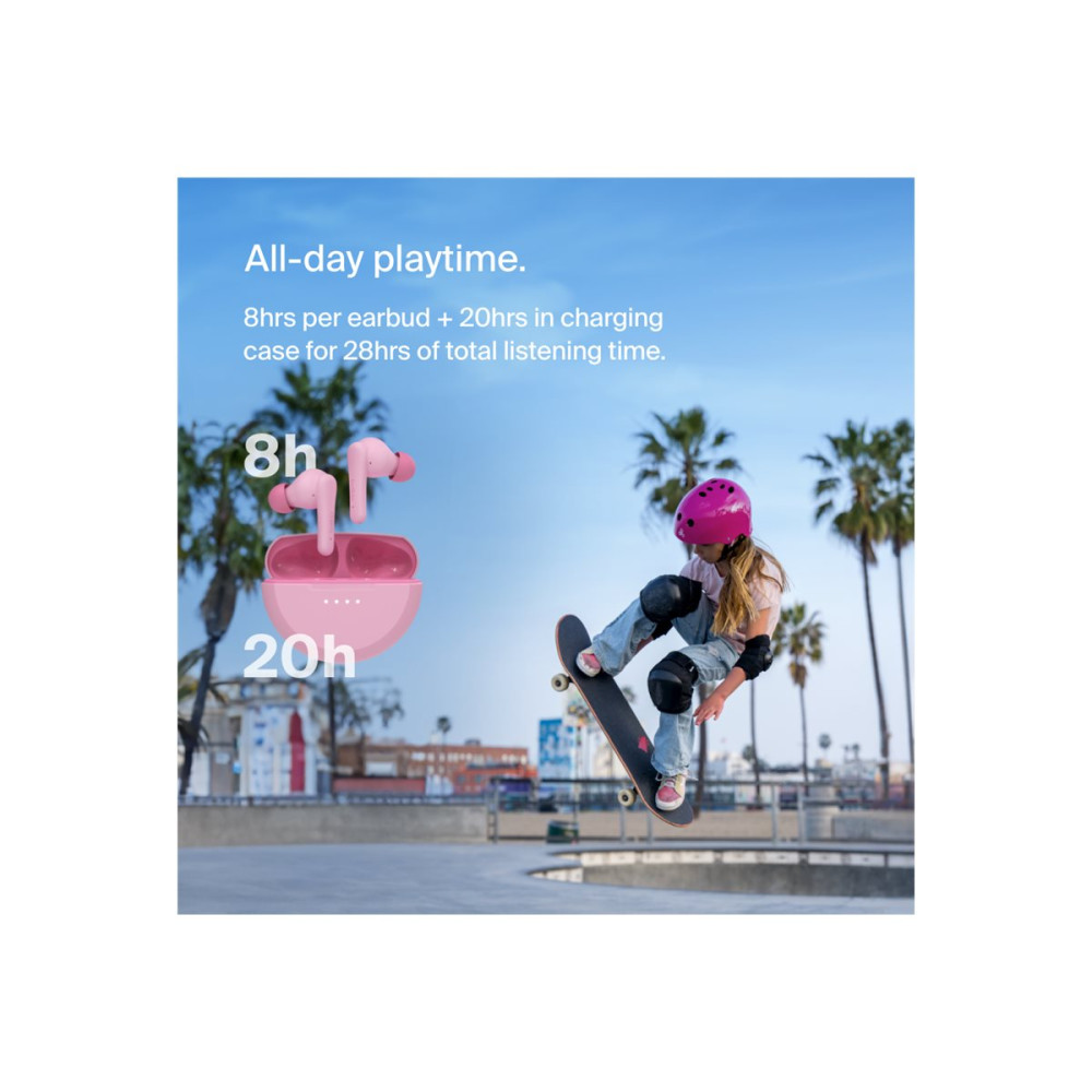 Produktbild för Belkin SoundForm Nano 2 for Kids - True wireless-hörlurar med mikrofon