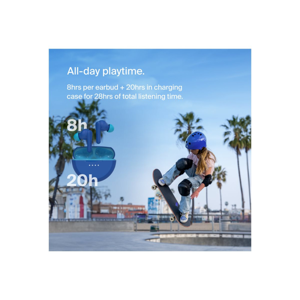 Produktbild för Belkin SoundForm Nano 2 for Kids - True wireless-hörlurar med mikrofon