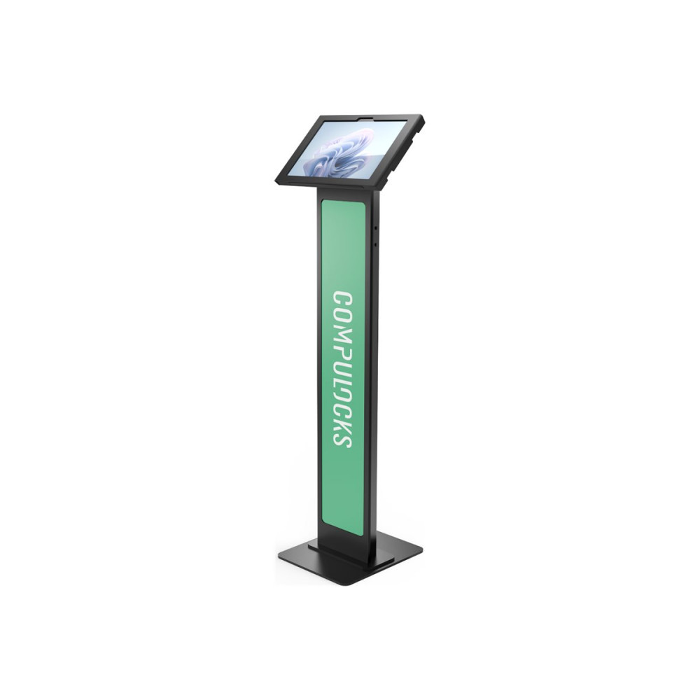 Produktbild för Compulocks Surface Pro 8-11 Apex Enclosure Brandable Floor Stand ställ - för surfplatta - märkningsbar - svart