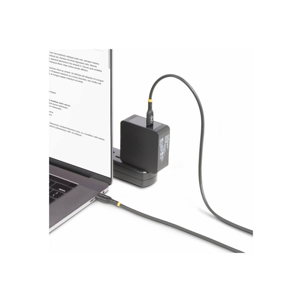 Produktbild för StarTech.com 2m USB C Charging Cable, USB-IF Certified USB-C Cable, 240W - USB typ C-kabel - USB-C till USB-C - 2 m