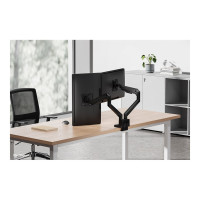 Produktbild för Neomounts NEXT Slim DS70-250BL2 monteringssats - fullständig rörelse - för 2 monitorer - svart