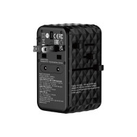 Produktbild för Verbatim UTA-10 strömadapter - GaN III, universell - 3 x USB-C, USB - 140 Watt