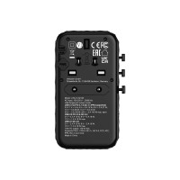 Produktbild för Verbatim UTA-10 strömadapter - GaN III, universell - 3 x USB-C, USB - 140 Watt