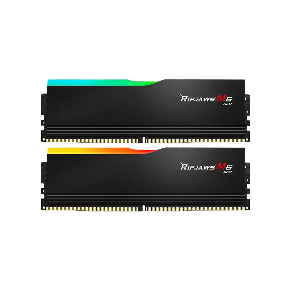 Produktbild för G.Skill Ripjaws M5 RGB - DDR5 - sats - 32 GB: 2 x 16 GB - DIMM 288-pin / PC5-41600 - ej buffrad