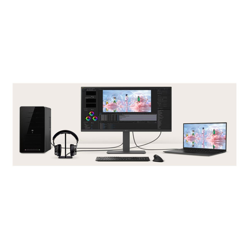 Produktbild för LG 27BA650-B - LCD-skärm - Full HD (1080p) - 27"