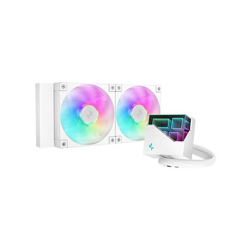 Deepcool Industries Deepcool LT240 WH ARGB - kylsystem med vätska till processorn