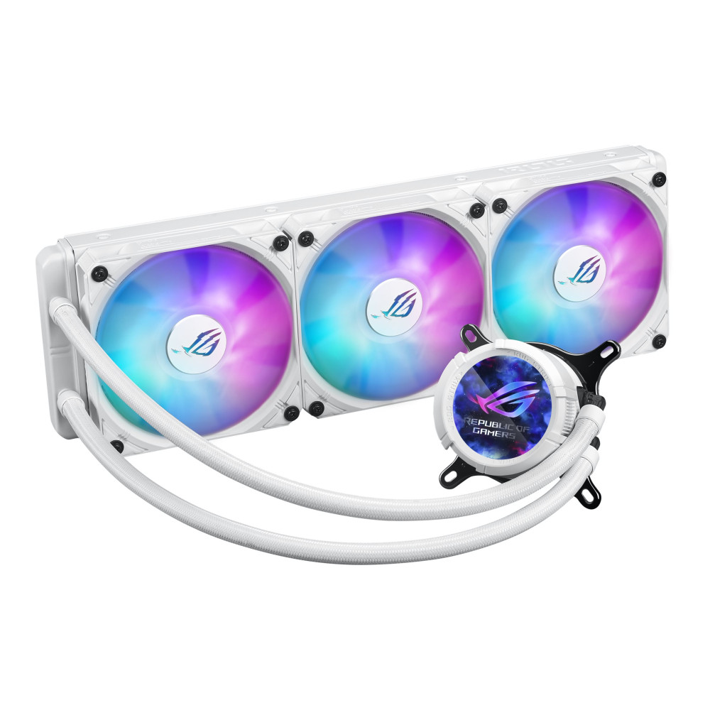 Produktbild för ASUS ROG STRIX LC III 360 ARGB LCD - White Edition - kylsystem med vätska till processorn