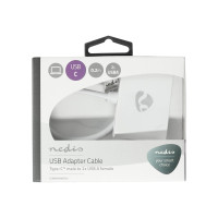Produktbild för Nedis - USB typ C-adapter - USB-C till USB typ A - 20 cm