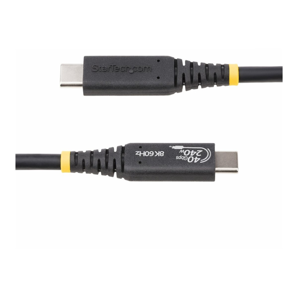 Produktbild för StarTech.com 1m (3.3ft) USB4 Cable, USB-IF Certified USB-C Cable, 40 Gbps - USB typ C-kabel - USB-C till USB-C - 1 m