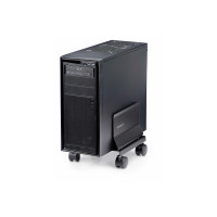 Produktbild för StarTech.com Computer Tower Cart Rolling CPU Caddy w/ Wheels, Adjustable vagn - för PC - svart