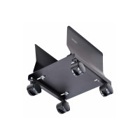 Produktbild för StarTech.com Computer Tower Cart Rolling CPU Caddy w/ Wheels, Adjustable vagn - för PC - svart