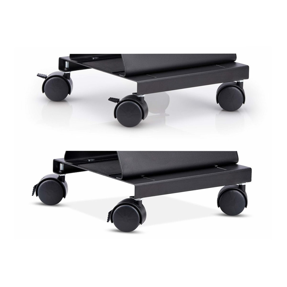 Produktbild för StarTech.com Computer Tower Cart Rolling CPU Caddy w/ Wheels, Adjustable vagn - för PC - svart