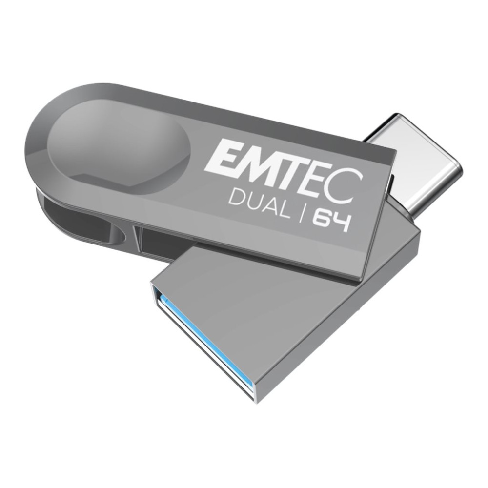 Produktbild för EMTEC Dual D280 - USB flash-enhet - 64 GB