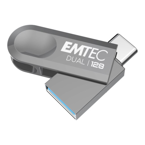 EMTEC International EMTEC Dual D280 - USB flash-enhet - 128 GB