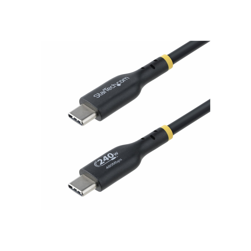 Produktbild för StarTech.com 4m USB C Charging Cable, USB-IF Certified USB-C Cable, 240W - USB typ C-kabel - USB-C till USB-C - 4 m