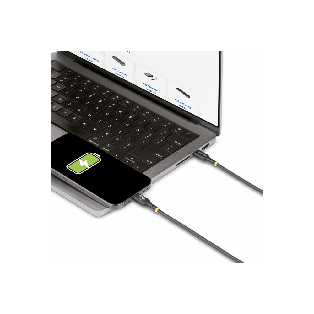 Produktbild för StarTech.com 4m USB C Charging Cable, USB-IF Certified USB-C Cable, 240W - USB typ C-kabel - USB-C till USB-C - 4 m