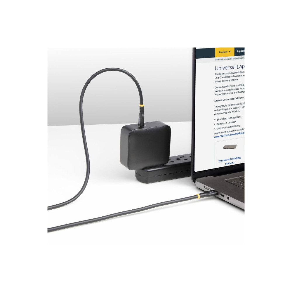 Produktbild för StarTech.com 4m USB C Charging Cable, USB-IF Certified USB-C Cable, 240W - USB typ C-kabel - USB-C till USB-C - 4 m