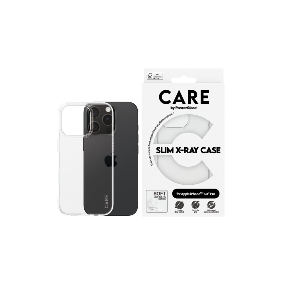 Produktbild för CARE by PanzerGlass X-Ray - baksidesskydd för mobiltelefon