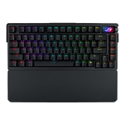 ASUSTeK COMPUTER ASUS ROG Azoth Extreme - tangentbord - 75% - med OLED-display - svart Inmatningsenhet