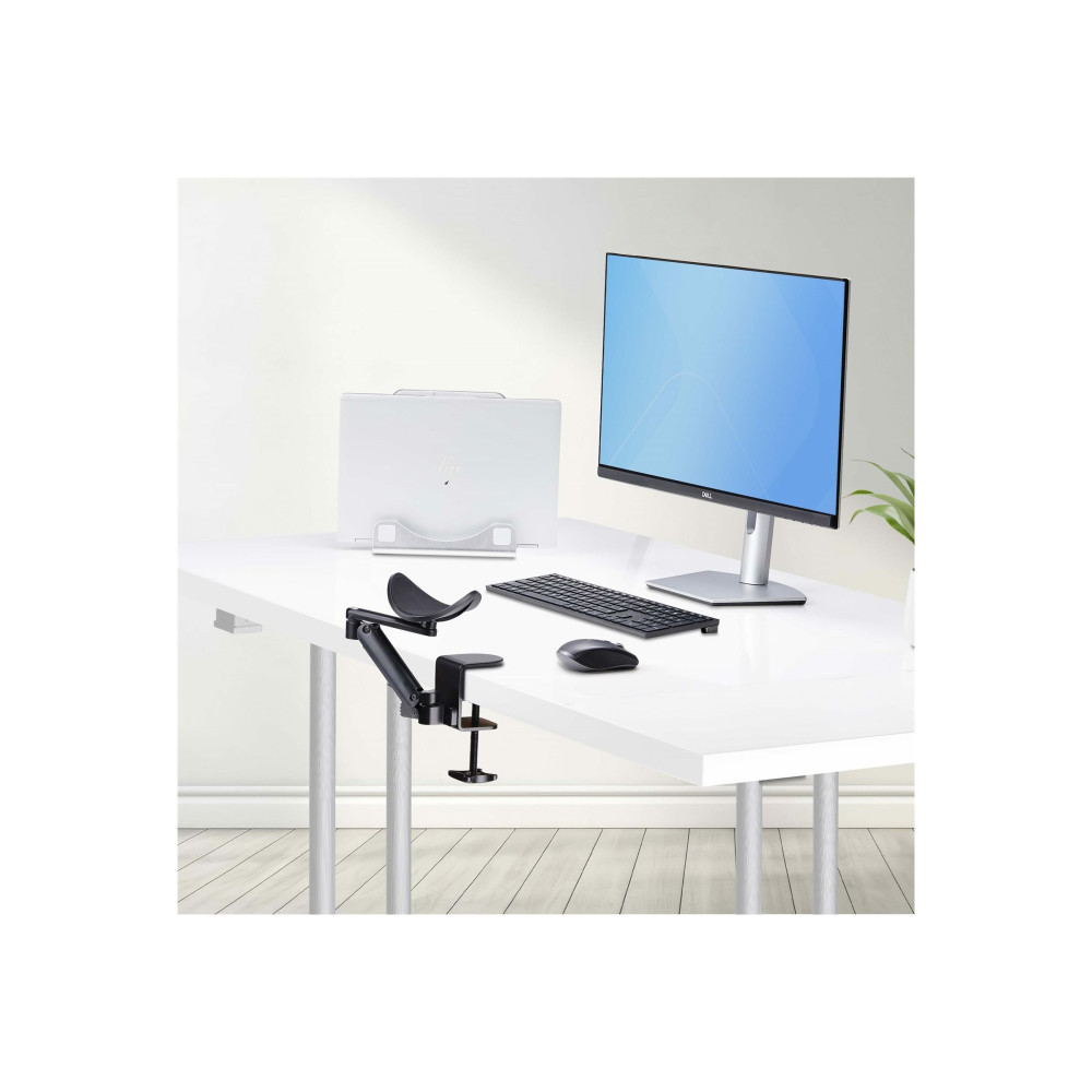 Produktbild för StarTech.com Adjustable Arm Rest For Desk, Clamp-On Install/No Drilling monteringssats - svart