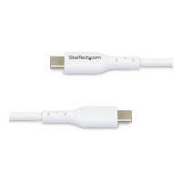 Produktbild för StarTech.com 3m White USB-C Charging Cable, USB C Cable, 60W 3A PD - USB typ C-kabel - USB-C till USB-C - 3 m