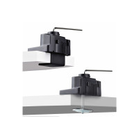 Produktbild för StarTech.com Triple Monitor Desk Mount For Up To Three 27in Screens, VESA 75x75/100x100, Tool-Less Arm Adjustments, C-Clamp/Grommet Mount, Spring-Assisted Arms monteringssats - justerbar arm - för 3 LCD-bildskärmar - svart